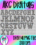 Black checkered PNG alpha set