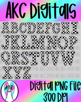 Black checkered PNG alpha set