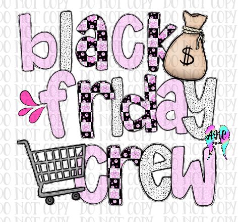 Black friday crew PNG