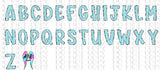 Blue striped PNG and OTF