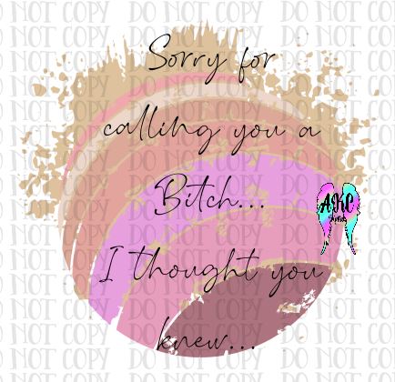 Calling you a bitch PNG