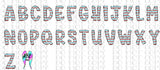 Chevron stripes PNG and OTF