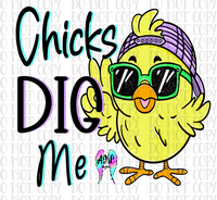 Chicks dig me PNG