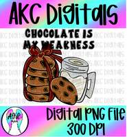 Chocolate is my weakness PNG