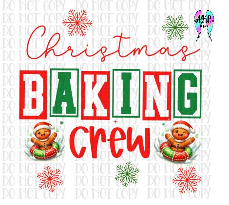 Christmas baking crew PNG