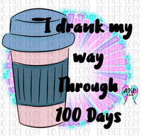 Coffee 100 days PNG