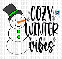 Cozy winter vibes PNG