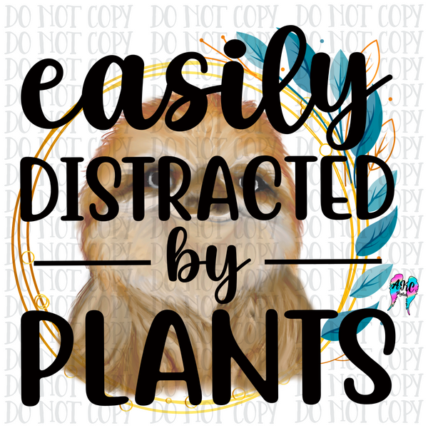 Distracted by plants PNG