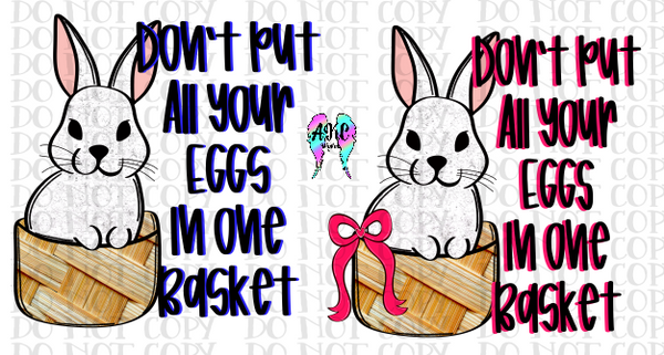 Don't put all eggs in one basket PNG