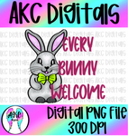 Every bunny welcome PNG
