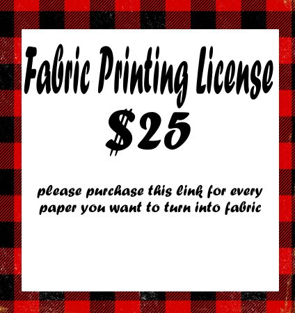Fabric printing license
