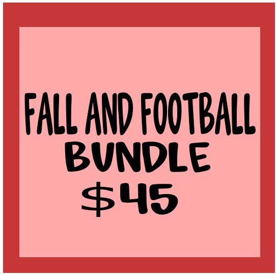 Fall and football bundle PNG