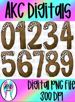Football number set PNG