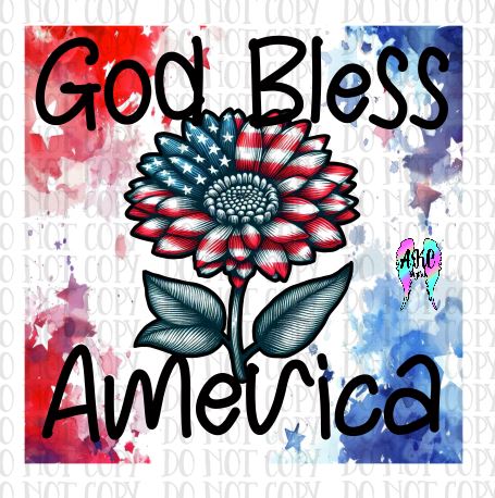 God bless america PNG