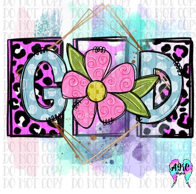 God floral PNG