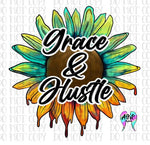 Grace and hustle PNG