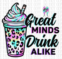 Great minds drink alike PNG