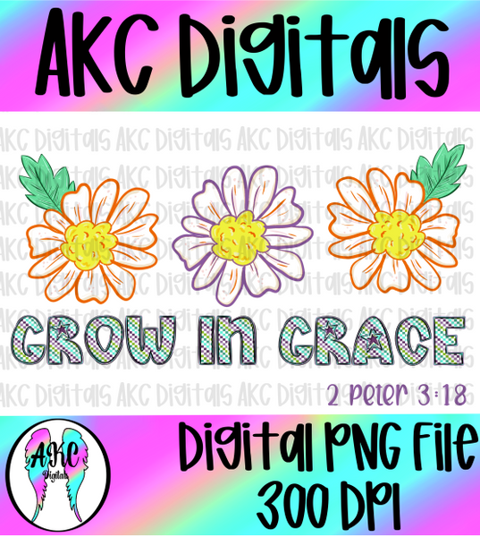 Grow in grace PNG