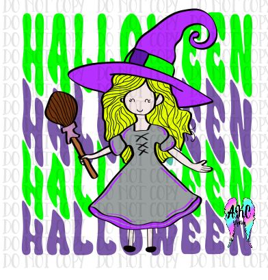 Halloween girl PNG