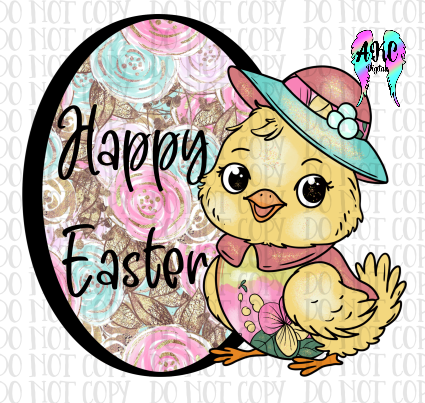 Happy easter chick PNG