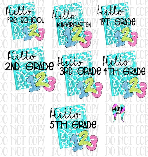 Hello grades PNG