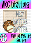 Hey batter batter PNG