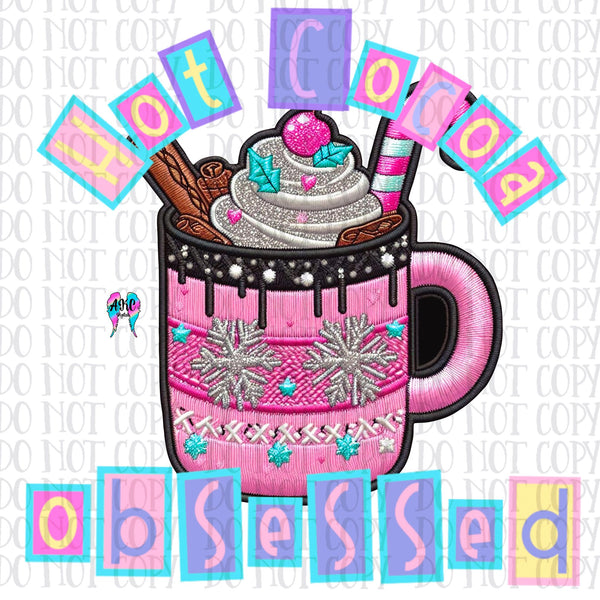 Hot cocoa obsessed PNG