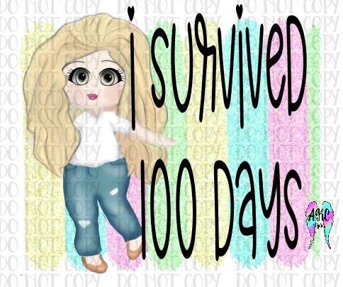 I survived 100 days PNG