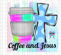 Jesus and coffee PNG