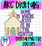 Jesus in the center PNG