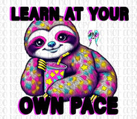 Learn at your own pace PNG