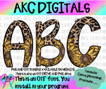 Leopard sunflowers OTF and PNG