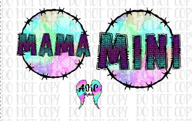 Mama and mini set PNG