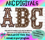 Mix and match western rhinestone OTF and PNG