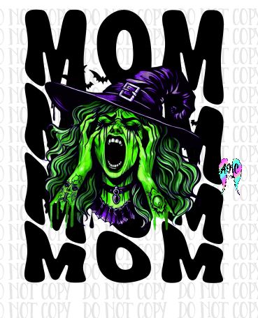 Mom yelling witch PNG