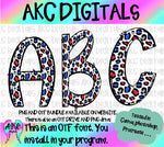 Patriotic leopard OTF and PNG