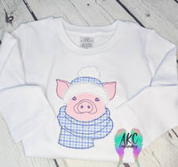 Pig in scarf 2024
