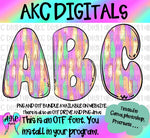 Pink brushstroke OTF and PNG