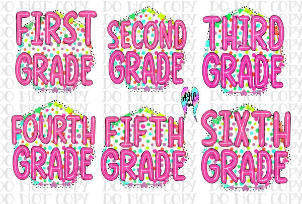 Pink school bundle PNG
