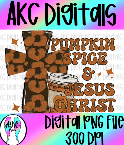 Pumpkin spice Christ PNG