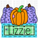 Pumpkin trio monogram PNG