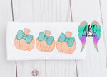 Pumpkin trio with bow 2021