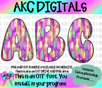Purple brushstroke OTF and PNG