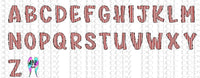Red striped PNG and OTF