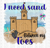 Sand between my toes PNG