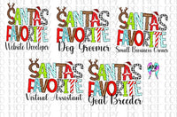 Santa's favorite bundle PNG