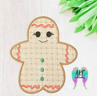 Satin gingerbread applique 2022