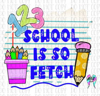 School is so fetch PNG