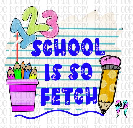 School is so fetch PNG