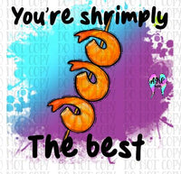 Shrimply the best PNG